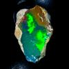 Opal Empire Opale Naturale Grezzo, Opale Raw, Gemma Di Opale Nero Etiope 8 Ct 19x15 Mm