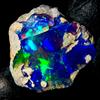 OPAL EMPIRE Opale Nero Etiopico Fire Grezzo Naturale 13.5Ct 20x19 mm Gemma 1 Pezzo