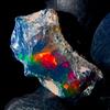 OPAL EMPIRE Opal gemstone, Naturale Fire Opal rough , Etiope black opal Crudo 10 KT 20x16 MM