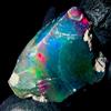 OPAL EMPIRE OPAL Gemma Naturale Nera Opale Grezza Ethiopian Fire Opal 9.5 Ct 17x15 mm