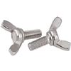 BOZONLI Viti ad Alette, Acciaio Inossidabile Vite a Farfalla di Fissaggio Wing Bolt, M4×8mm,5 pcs