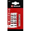 Einhell Accessories Einhell - Set di chiavi a bussola con adattatore, 5 pezzi, 7-13 mm (esagono incassato, cromo vanadio, attacco E 6.3)