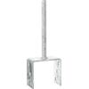 Connex palo 101 x 60 x 100 x 200 x 4 mm/durchmesser16 mm, forma a U, materiale: zincato a caldo, 1 pezzi, hv4220