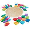 Fisher-Price Puzzle in legno, Fisher-Price Mandala, 40 pezzi, motivo geometrico, giocattolo educativo