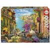 Educa Puzzle, EDUCA Café Espagnol, 2000 pezzi, 96x68 cm, tema viaggi e mappe, adulti