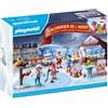 PLAYMOBIL Calendario dell'Avvento Mercatino di Natale, 24 sorprese, 84 pezzi, dai 4 anni in su