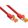 VARIA Group Cavo patch RJ45 Cat. 7 in TPE rosso da 20 m per reti ad alta velocità