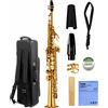 YAMAHA YSS-475 Sassofono Soprano Collo Dritto Laccato Oro Cassa Alta F-Sharp