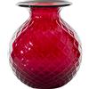 VENINI VASO BALLOTON FIORI D.21 CM ROSSO-VERDE MELA H.24 CM FO310046000F0ATZ