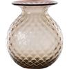 VENINI VASO BALLOTON FIORI D.11 CM MOKA-ROSSO H.13 CM FO310037000F0BSR