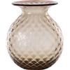VENINI VASO BALLOTON FIORI D.21 CM MOKA-ROSSO H.24 CM FO310046000F0BSR