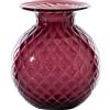 VENINI VASO BALLOTON FIORI D.11 CM VIOLA-ROSSO H.13 CM FO310037000F0ATQ