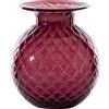 VENINI VASO BALLOTON FIORI D.18 CM VIOLA-ROSSO H.21,3 CM FO310039000F0ATQ