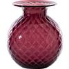 VENINI VASO BALLOTON FIORI D.21 CM VIOLA-ROSSO H.24 CM FO310046000F0ATQ