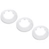 PATIKIL 3pz Coperture Copri Tubi per Tubo Acqua 43mm Rosetta Termosifoni, Copricalorifero Termosifone Plastica Accessori Termosifoni per Tubi Riscaldamento Scudo Collare Parete, Bianco