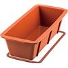 silikomart | SFT330 Stampo in Silicone per Torta PLUM CAKE, Antiaderente, Confezione da 1 Stampo per Dolci con Safe Ring, 260 x 100 mm, h 70 mm, Volume 1,5 l, Made in Italy