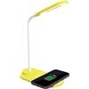 Pantone Celly, Lampada Linea Pantone, Lampada da Tavolo LED con Caricabatterie Wireless di 10W, Tonalità della Luce Regolabile, Compatibilità Universale, Colore Giallo