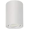 Maclean MCE 422W per Lampadine LED GU10 Max.40W Plafone Orientabile Faretto da Soffitto Diversi Colori e Forme IP20 Spot Moderno (Bianco, 1x Plafoniera Rotonda)