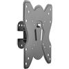 Metronic 45106-Supporto a parete girevole e inclinabile per TV da 28 a 42, colore: nero