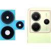 XoTek Set di ricambio per fotocamera in vetro per Xiaomi Redmi Note 14 4G - Lente fotocamera compatibile con Redmi Note 14 4G in stile originale posteriore sostituzione vetro lente di ricambio nero