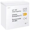 Candy Artico Congelatore a Pozzetto 137 Litri, Classe E, Freeze Circle Fresh, Super Freezing, Silenzioso 39 dB, Contenuti Extra App hOn, 84,5 x 69,5 x 55,5 cm (A x L x P), Bianco, CCHH 145E
