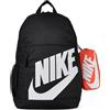Nike Zaino (20 l, bambini più grandi), nero/arancione/bianco, HJ4186-010, MISC, Bianco/nero/arancio, taglia unica, Sport