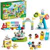 LEGO 10956 DUPLO Town Parco dei Divertimenti, Giocattoli per Bambini di 2 Anni, Parco Giochi con 7 Minifigure e Accessori