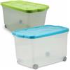 BELLI E FORTI - Contenitore Storage Box Multiuso Tartarugo 85 litri - h40x60x36 cm