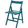 FRASM - Sedia Birreria pieghevole Petrolio - h75,5x50x43 cm