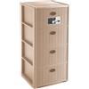 STEFANPLAST - Cassettiera Linea Elegance 4 cassetti Cashmere - h80x40x40 cm