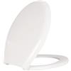 SANIPLAST - Copriwater Universale Z-Zero Bianco con cerniere in nylon