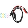 SEAFRONT Connettore BNC Maschio, P1206 BNC Maschio a Connettore Banana Dritto Cavo Coassiale Sonda per Cavo Oscilloscopio Test 1M