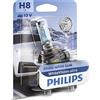 Philips WhiteVision ultra H8 lampadina fari auto, blister singolo