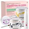 Eurocali Kit Completo per Ceretta con Cera Liposolubile al Miele, Talco, Ossido di Zinco e Biossido di Titanio da 400ml + Spatola in Metallo + Dopocera Olio di Argan 250ml + Rotolo TNT 80 Metri - Set da 7