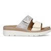 GRUNLAND Ciabatta donna bianca in pelle