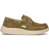 LIU JO Scarpa barca uomo oliva in suede