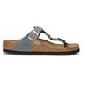 BIRKENSTOCK GIZEH BRAIDED Ciabatta donna basalt gray in pelle nabuk