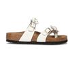 BIRKENSTOCK MAYARI FLOWER EMBELLISHMENT Ciabatta donna bianca in pelle