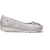 VALLEVERDE Ballerina donna argento in pelle