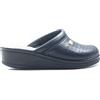 SANITAL LIGHT Ciabatta donna blu in pelle rivestita