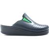 SANITAL LIGHT Ciabatta donna blu in pelle rivestita