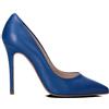 REBECCA VAN DIK Décolleté donna blu in pelle
