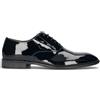NEROFUMO Stringata uomo blu in pelle