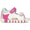 GEOX Sandalo bimba bianco/rosa