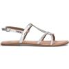 A.ENNIE Sandalo donna argento in pelle