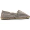 ESPADRILLES Espadrillas donna argento in tessuto e glitter