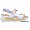 CALLAGHAN Sandalo donna bianco/platino in pelle