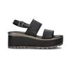 MIDELETTE Sandalo donna nera in pelle