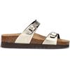 GRUNLAND Ciabatta donna platino