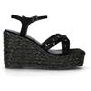 MANUFACTURE D'ESSAI Sandalo donna nero